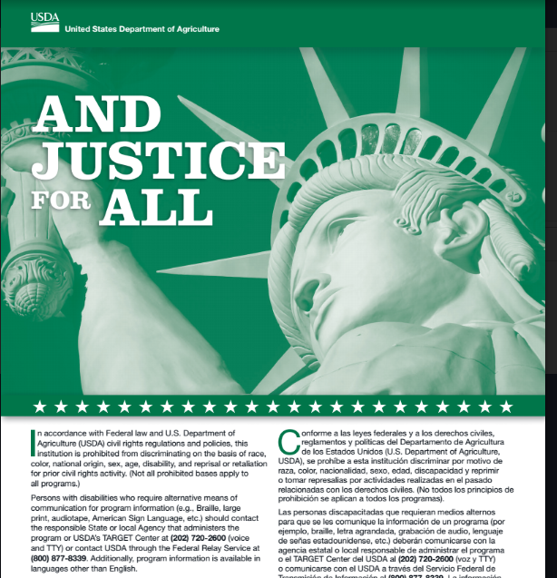 Usda And Justice For All Poster 2021 TheRescipes.info