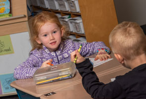 elementary student, learning, literacy, crayon