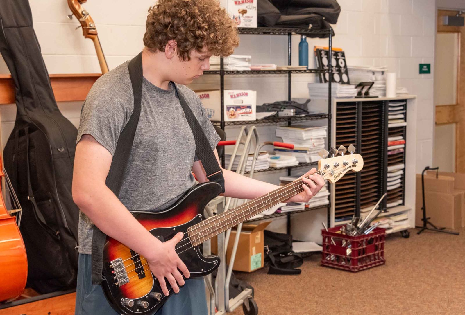Student Playing Guitar during J-Term