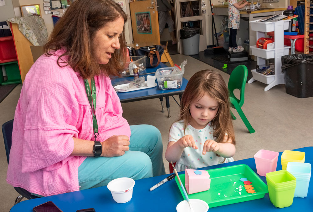 PreSchool girl with teacher - Spring 2023