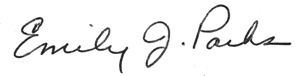 Emily J. Parks Signature