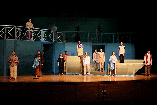 Students Performing in the Fall Play